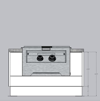 lower power burner dimensions